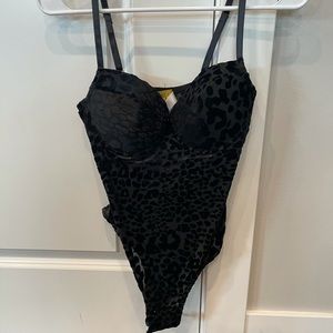 Cheetah print body suit
